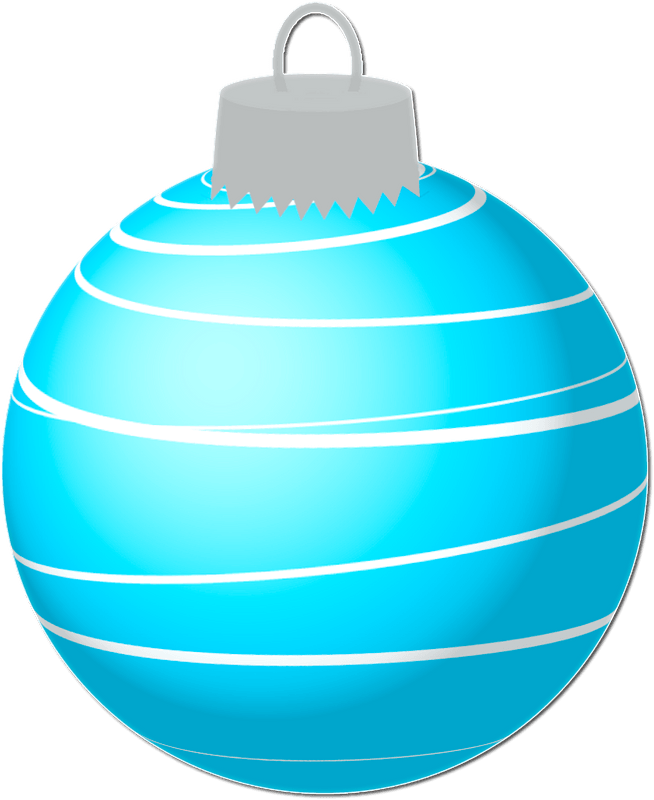 Blue Christmas ball