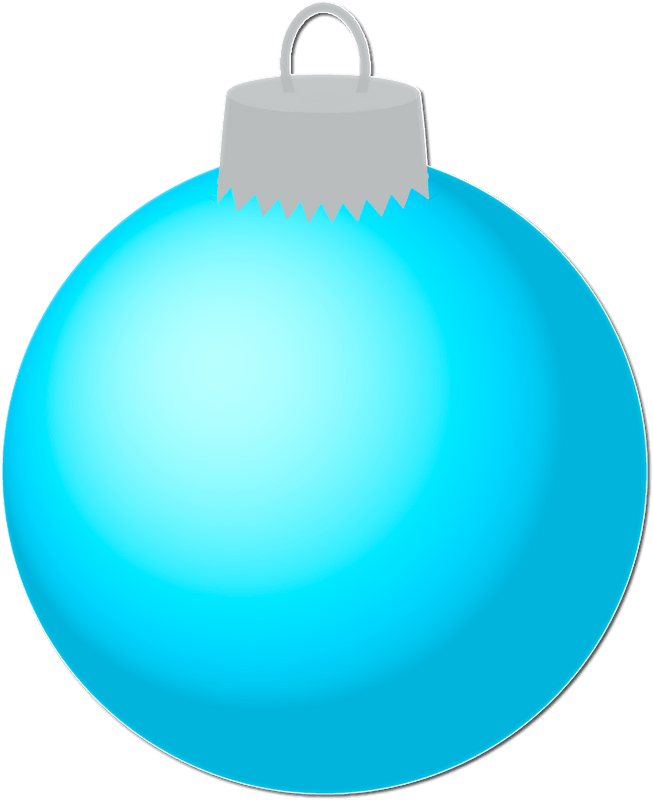 Blue Christmas ball