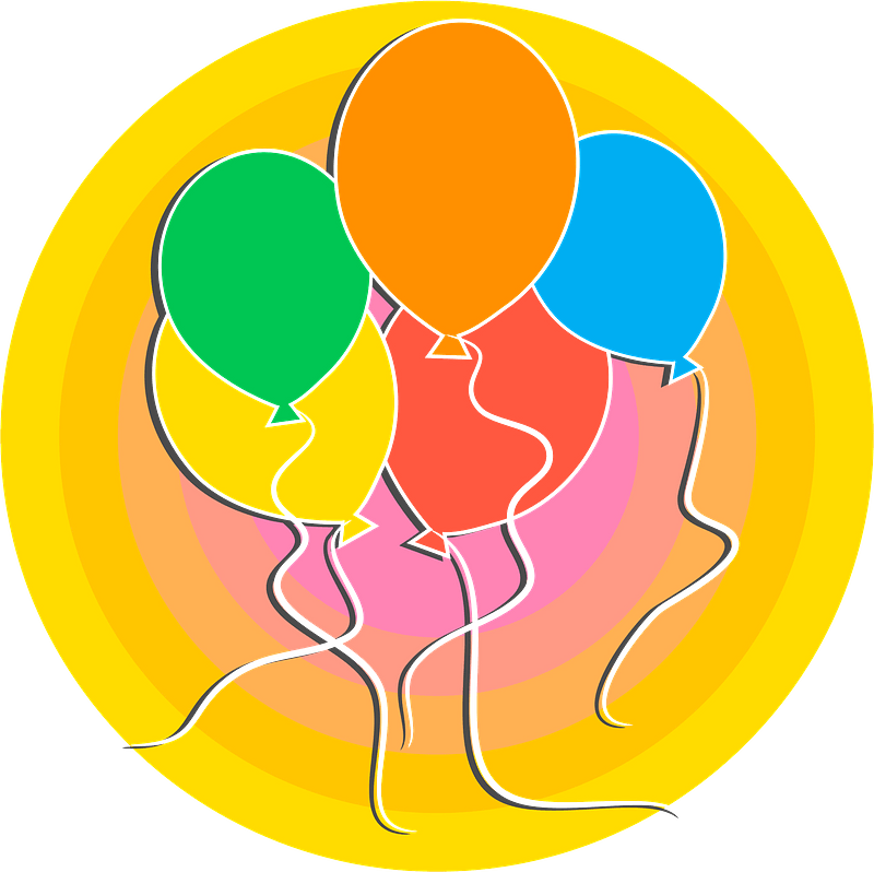 Multicolored balloons