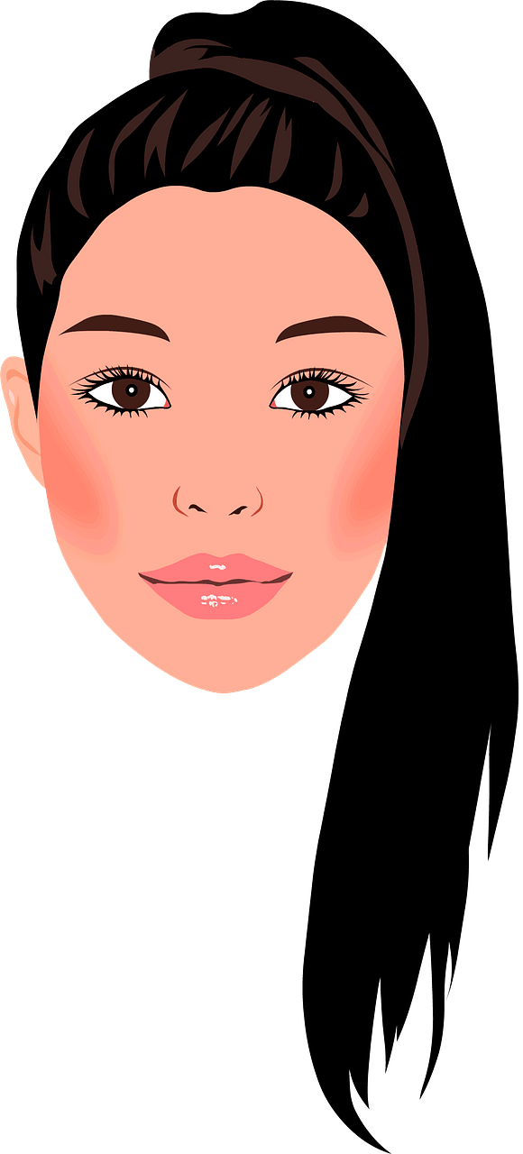 Girl with ponytail