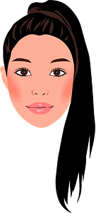 Girl with ponytail