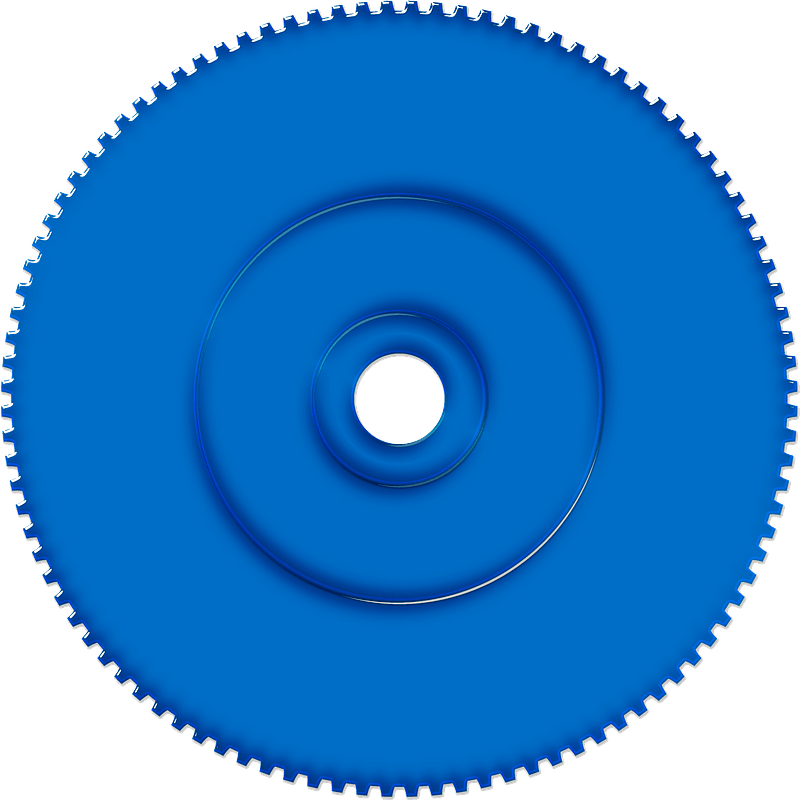 Blue gear
