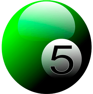 Green billiard ball