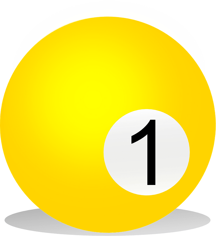 Yellow billiard ball