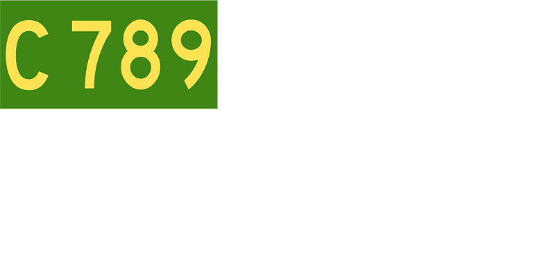 Australian Alphanumeric State Route C789