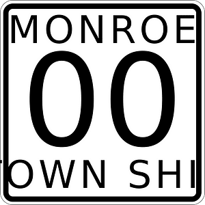 Monroe Township, Logan County, Ohio, route shield template