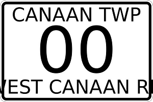 Canaan Township, Morrow County, Ohio, route shield template