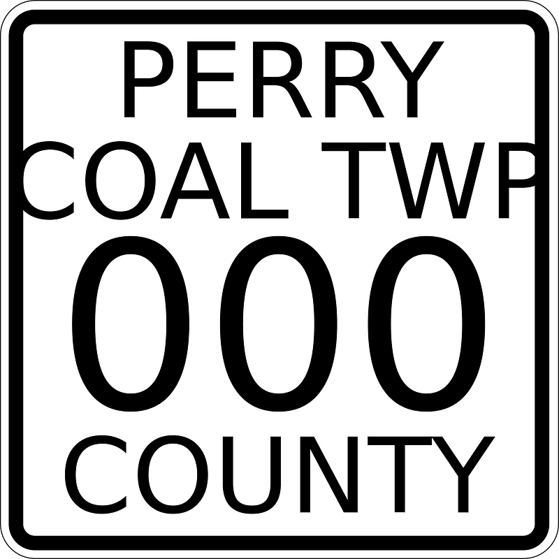 Coal Township, Perry County, Ohio, route shield template