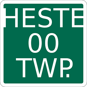 Chester Township, Morrow County, Ohio, route shield template