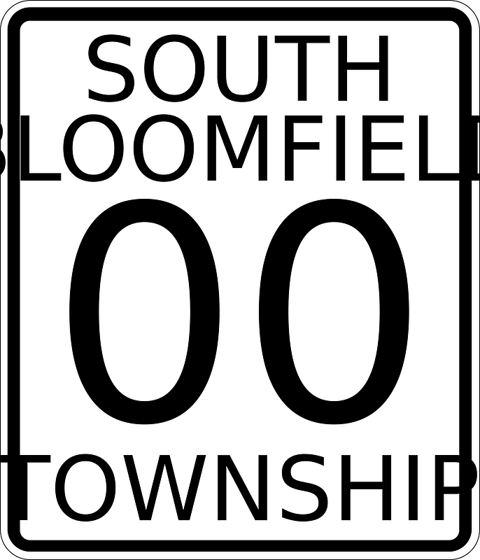 South Bloomfield Township, Morrow County, Ohio, tall route shield template