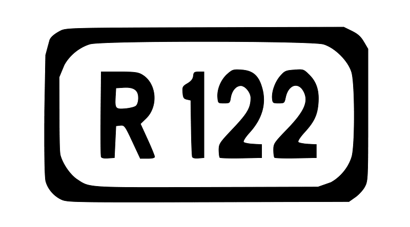 R122 Regional Route Shield Ireland