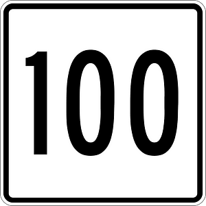MA Route 100 square