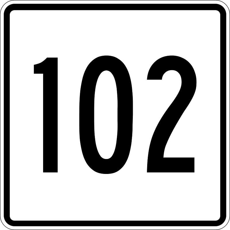 MA Route 102 square