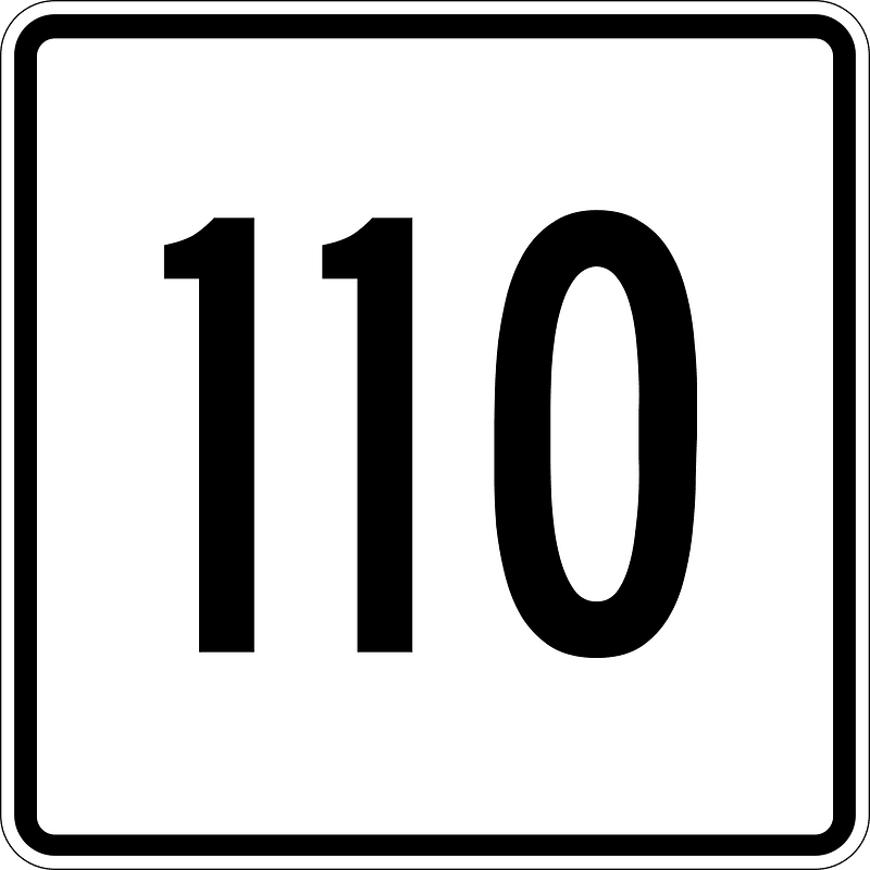 MA Route 110 square
