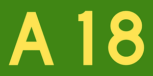 Australian Alphanumeric State Route A18