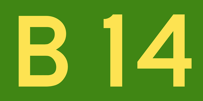 Australian Alphanumeric State Route B14