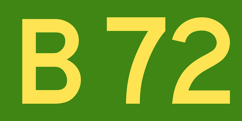 Australian Alphanumeric State Route B72
