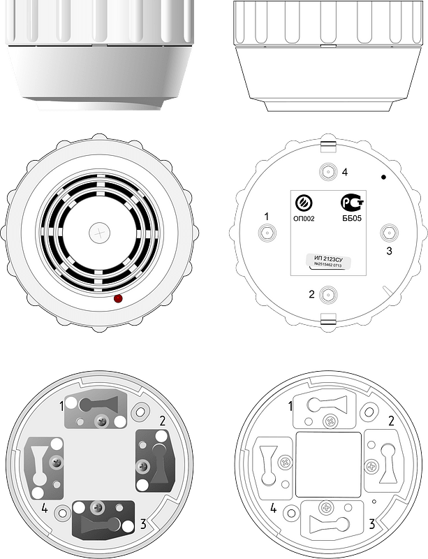Smoke detector 1 by Rones