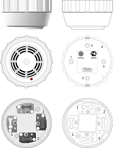 Smoke detector 1 by Rones