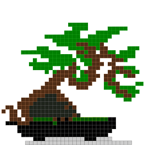 Bonsai Pixel Art