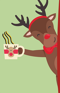 Reindeer with Coffee
