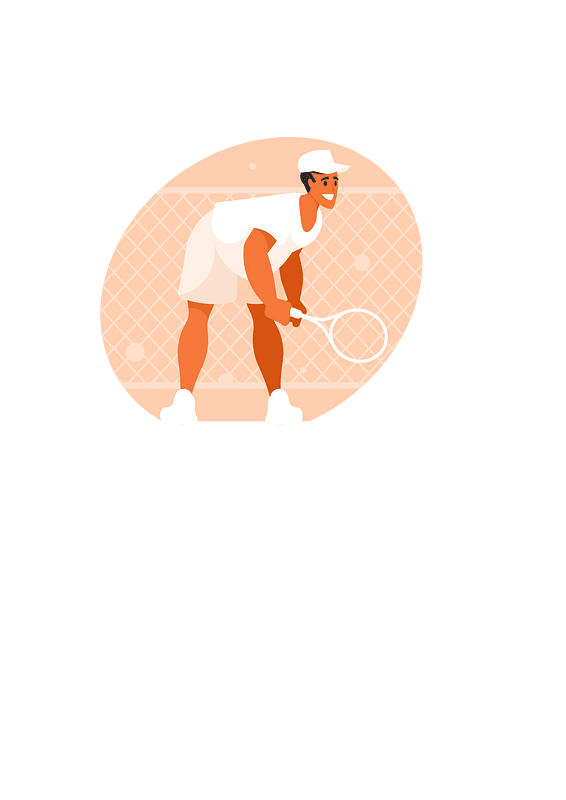 Tennis player vector