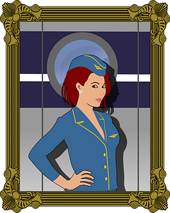 Saint Stewardess by Rones