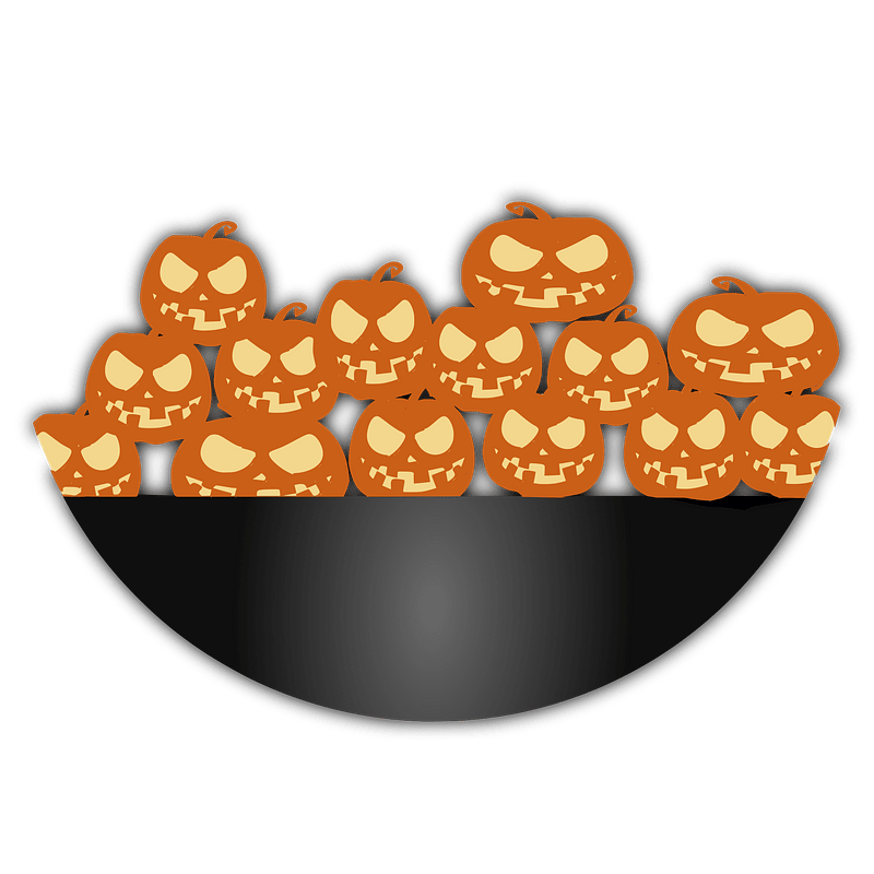 Bowl of Halloween Pumpkins