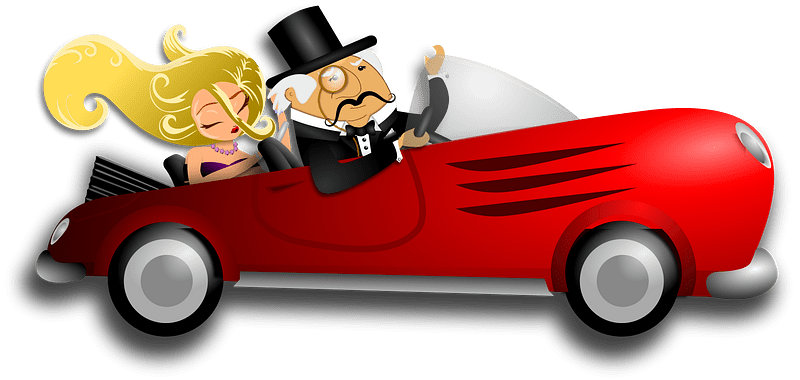 Rich Lady with a Driver