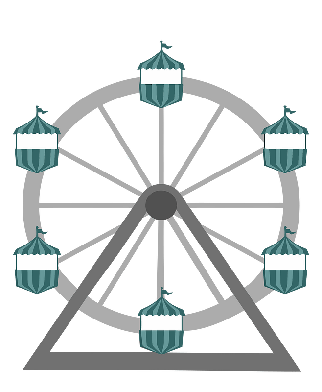 Ferris Wheel - Isolated