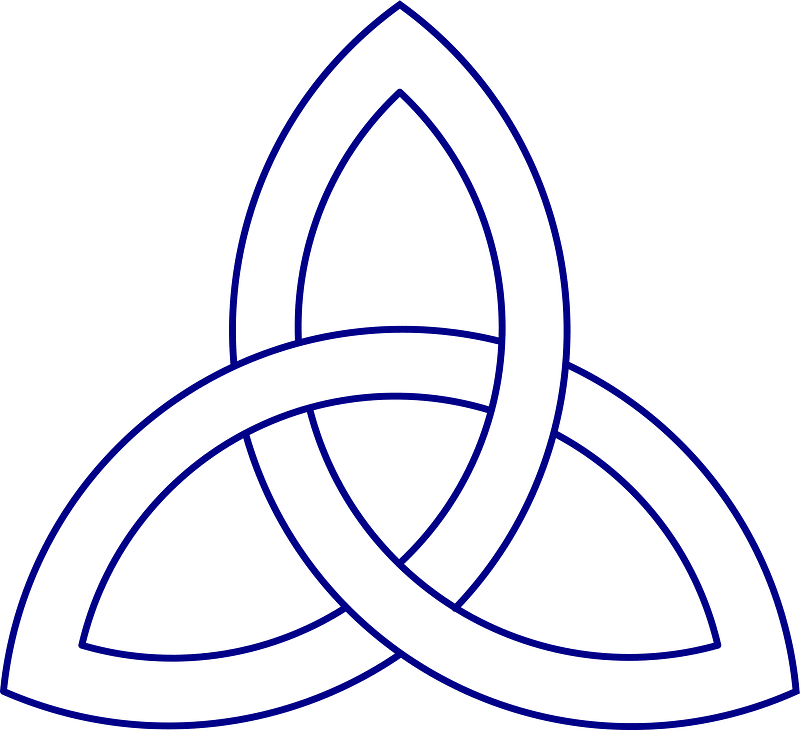 Simple celtic knot outline
