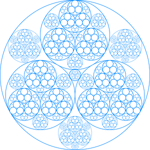 Apolonian gasket iterative