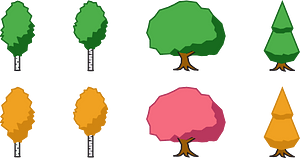 4 Trees, Summer and Fall Variants