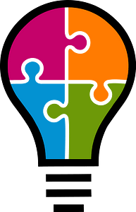 Lightbulb jigsaw puzzle