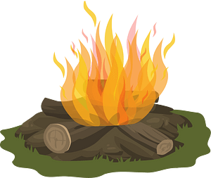 Campfire with Flames