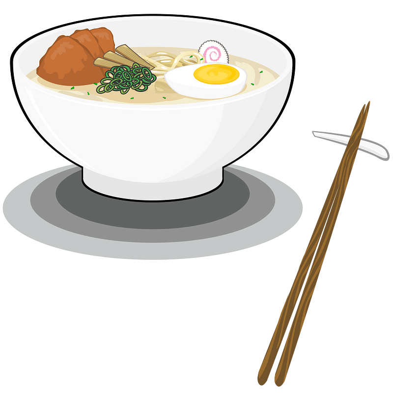 Bowl of Ramen with Chopsticks
