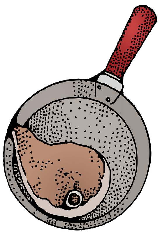 Frying Pan with Chop - Colour Remix