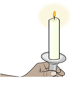 Hand with Candle