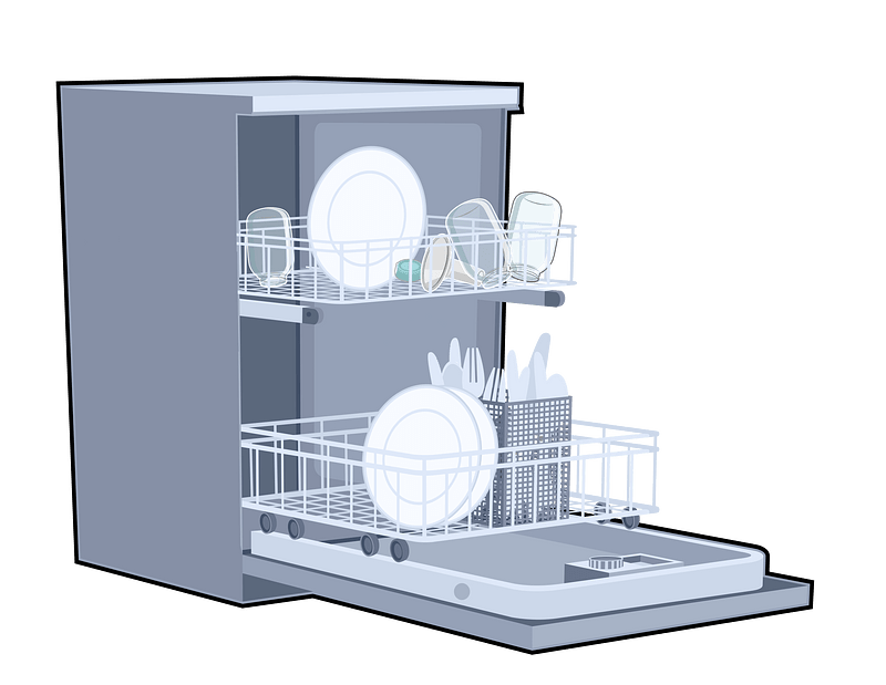 Open Dishwasher