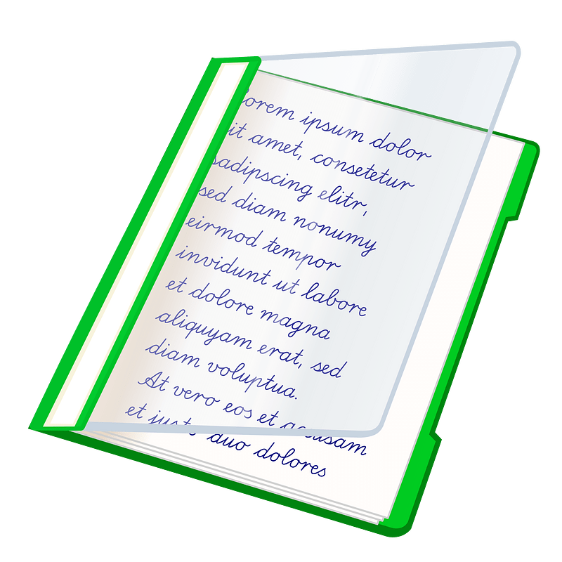 green file folder