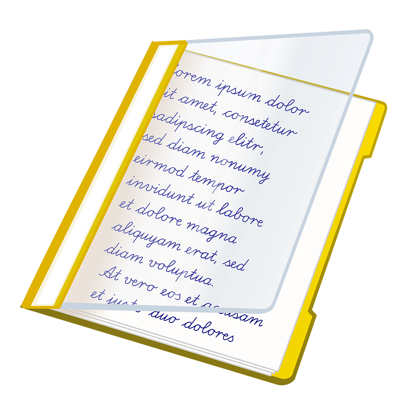 file folder yellow