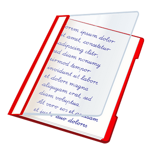 red file folder