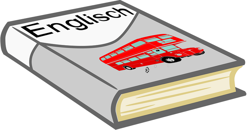 grey schoolbook