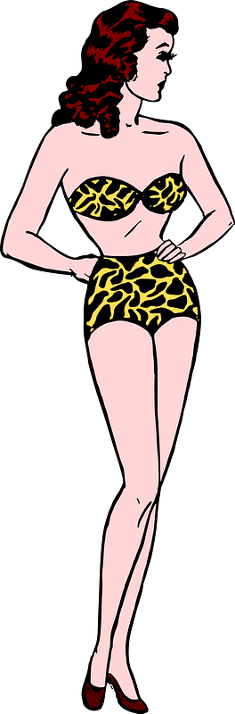 Retro bikini or underwear