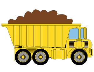 Dump Truck with Dirt
