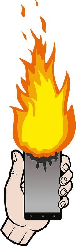 Smartphone Burning