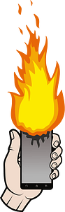 Smartphone Burning