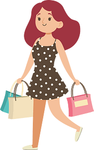 Young Woman With Shopping Bags