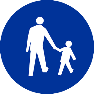 Polish Pedestrians Only Sign