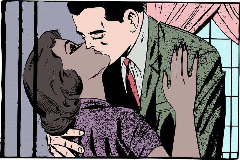Couple Kiss with Love